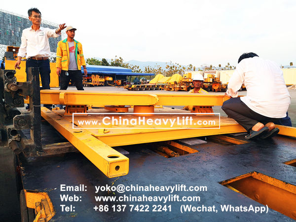 CHINA HEAVY LIFT manufacture 400 ton TurnTable Long-load Swivel Bolster for Modular Trailers compatible Goldhofer, www.chinaheavylift.com