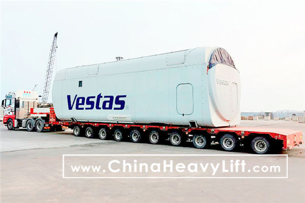 CHINA HEAVY LIFT manufacture Wind turbine Nacelle trailer, www.chinaheavylift.com