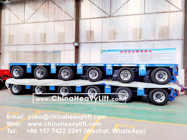 CHINAHEAVYLIFT manufacture 12 axle lines Modular Trailer hydraulic multi axle to Malaysia compatible Goldhofer, www.chinaheavylift.com