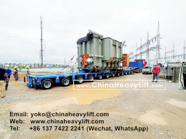 CHINAHEAVYLIFT manufacture 12 axle lines Modular Trailer hydraulic multi axle to Malaysia compatible Goldhofer, www.chinaheavylift.com