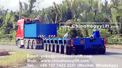 12 axle lines Modular Trailer hydraulic multi axle to Malaysia ...