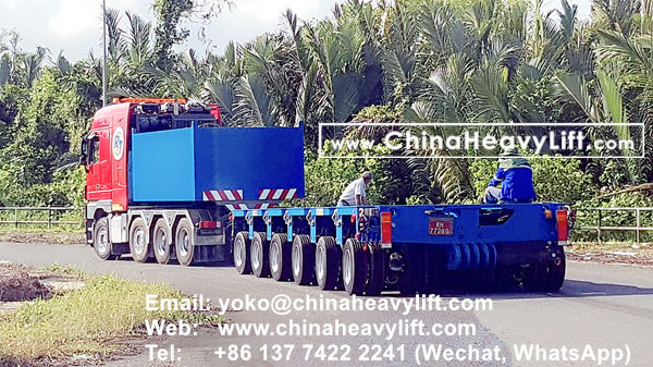 CHINAHEAVYLIFT manufacture 12 axle lines Modular Trailer hydraulic multi axle to Malaysia compatible Goldhofer, www.chinaheavylift.com