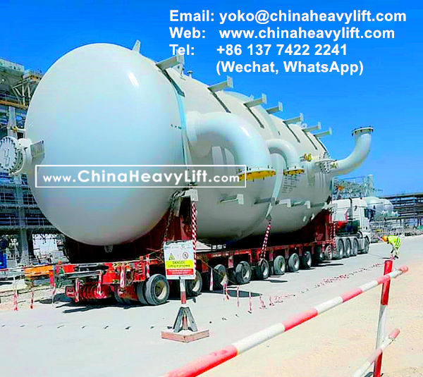 CHINAHEAVYLIFT manufacture 20 axle lines Modular Trailers multi axle and 10 axle extendable hydraulic lowbed trailer to OMAN compatible Goldhofer, www.chinaheavylift.com