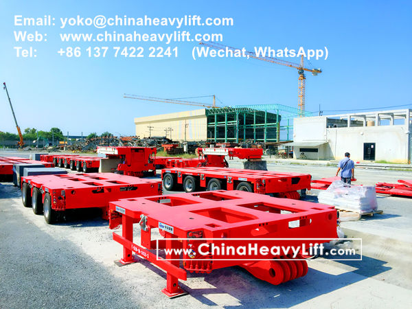 CHINA HEAVY LIFT manufacture 200 ton TurnTable Long-load Swivel Bolster for 66 axle lines Modular Trailers in Thailand compatible Goldhofer, www.chinaheavylift.com