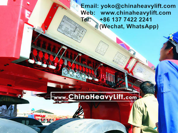 CHINA HEAVY LIFT manufacture 200 ton TurnTable Long-load Swivel Bolster for 66 axle lines Modular Trailers in Thailand compatible Goldhofer, www.chinaheavylift.com