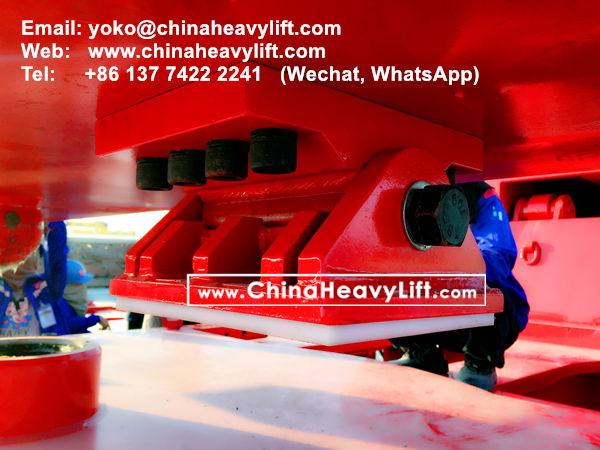 CHINA HEAVY LIFT manufacture 200 ton TurnTable Long-load Swivel Bolster for 66 axle lines Modular Trailers in Thailand compatible Goldhofer, www.chinaheavylift.com