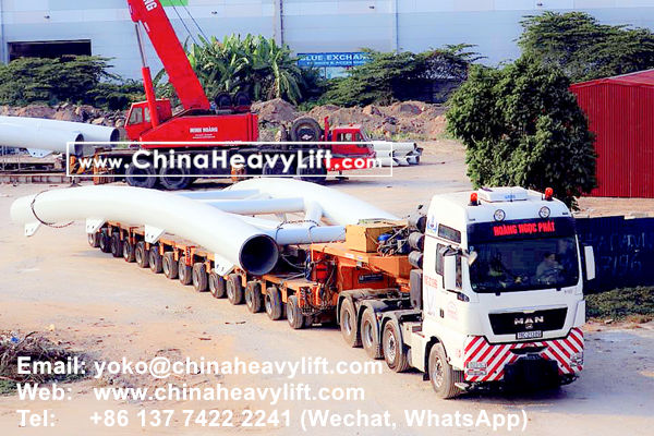 CHINA HEAVY LIFT manufacture 30 axle line Modular Trailer hydraulic multi axle compatible Goldhofer for Vietnam, www.chinaheavylift.com