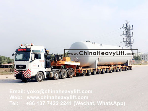 CHINA HEAVY LIFT manufacture 30 axle line Modular Trailer hydraulic multi axle compatible Goldhofer for Vietnam, www.chinaheavylift.com