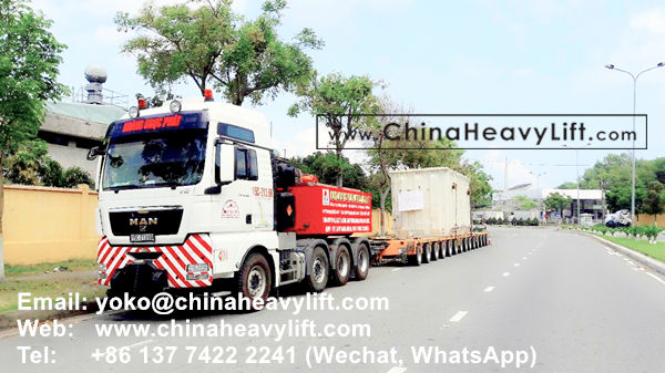 CHINA HEAVY LIFT manufacture 30 axle line Modular Trailer hydraulic multi axle compatible Goldhofer for Vietnam, www.chinaheavylift.com