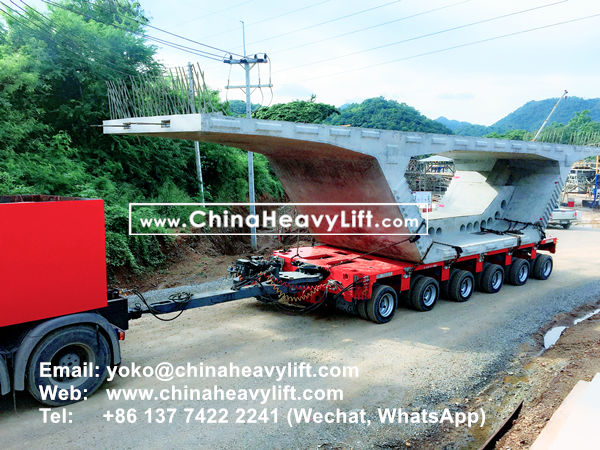 CHINAHEAVYLIFT manufacture 36 axle lines Modular Trailers multi axle for Thailand compatible Goldhofer, www.chinaheavylift.com