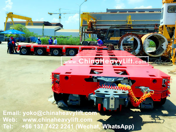CHINAHEAVYLIFT manufacture 36 axle lines Modular Trailers multi axle for Thailand compatible Goldhofer, www.chinaheavylift.com