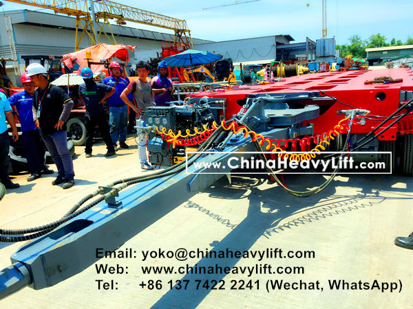 CHINAHEAVYLIFT manufacture 36 axle lines Modular Trailers multi axle for Thailand compatible Goldhofer, www.chinaheavylift.com