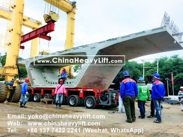 CHINAHEAVYLIFT manufacture 36 axle lines Modular Trailers multi axle for Thailand compatible Goldhofer, www.chinaheavylift.com