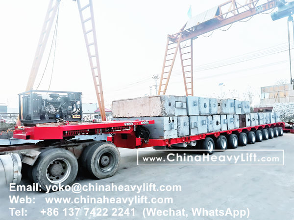 CHINA HEAVY LIFT manufacture 3 units 10 axle extendable hydraulic lowbed trailer for wind power transportation in Haiphong Vietnam, www.chinaheavylift.com