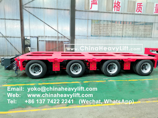 CHINA HEAVY LIFT manufacture 48 axle lines heavy duty modular trailers hydraulic multi axles and Spacers to Mexico, www.chinaheavylift.com