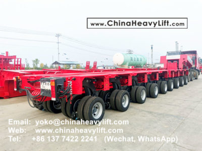 48 axle lines modular trailers multi axles and Spacers to Mexico ...