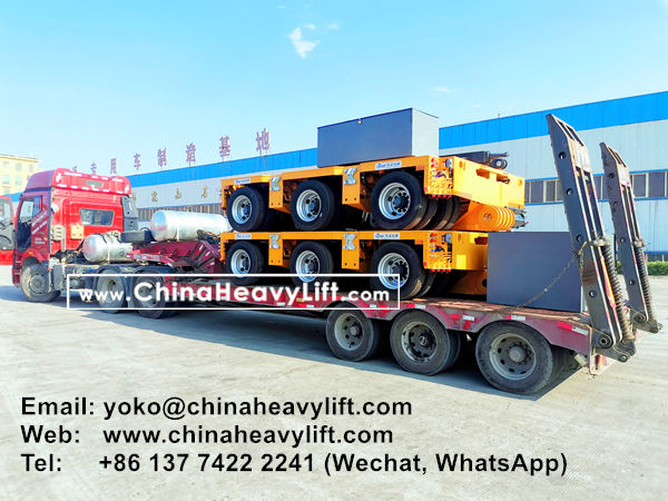 CHINA HEAVY LIFT manufacture 50 axle line modular trailer, extendable Vessel Bridge, Gooseneck, compatible Goldhofer to Manila Philippines, www.chinaheavylift.com