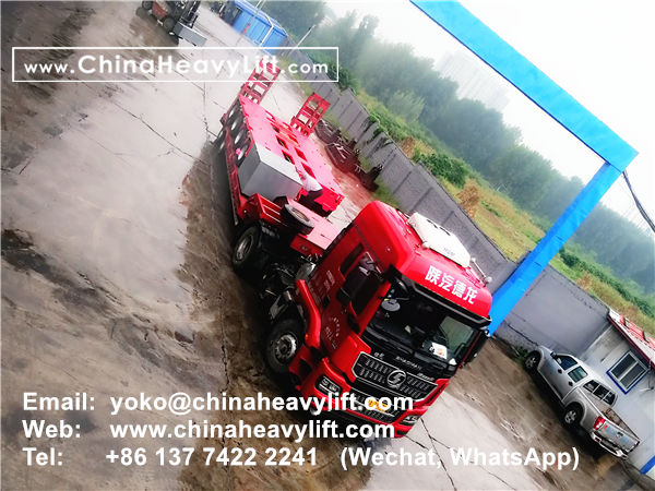 CHINA HEAVY LIFT manufacture 60 axle modular trailer and Gooseneck compatible Goldhofer to Vietnam, www.chinaheavylift.com