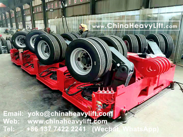 CHINA HEAVY LIFT manufacture 60 axle modular trailer and Gooseneck compatible Goldhofer to Vietnam, www.chinaheavylift.com