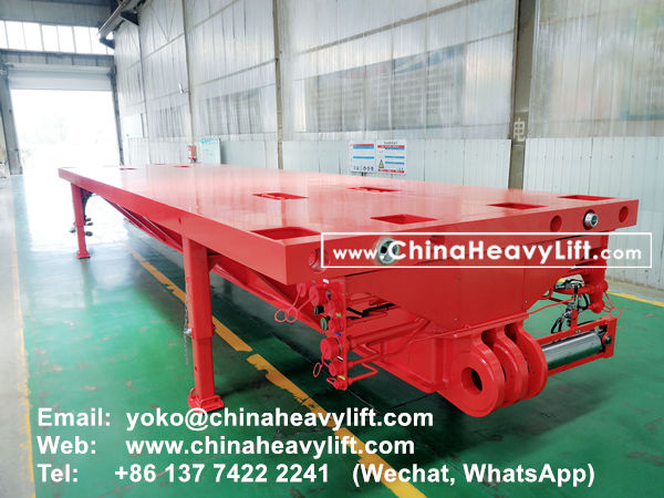 CHINA HEAVY LIFT manufacture Spacer for Self-propelled Modular Transporters SPMT compatible Scheuerle, www.chinaheavylift.com