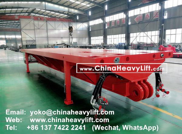 CHINA HEAVY LIFT manufacture Spacer for Self-propelled Modular Transporters SPMT compatible Scheuerle, www.chinaheavylift.com