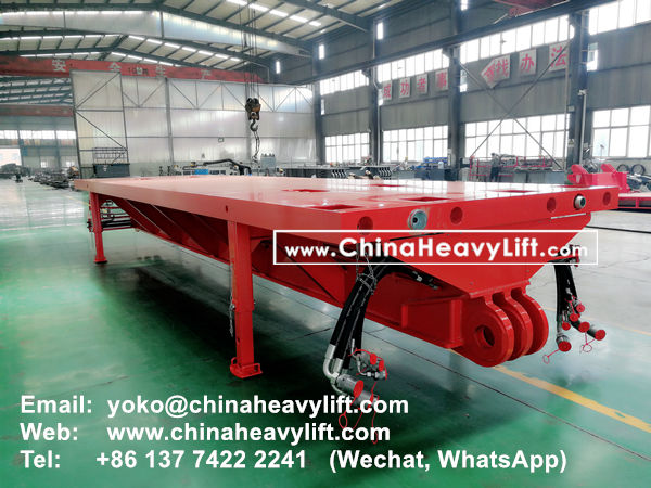 CHINA HEAVY LIFT manufacture Spacer for Self-propelled Modular Transporters SPMT compatible Scheuerle, www.chinaheavylift.com