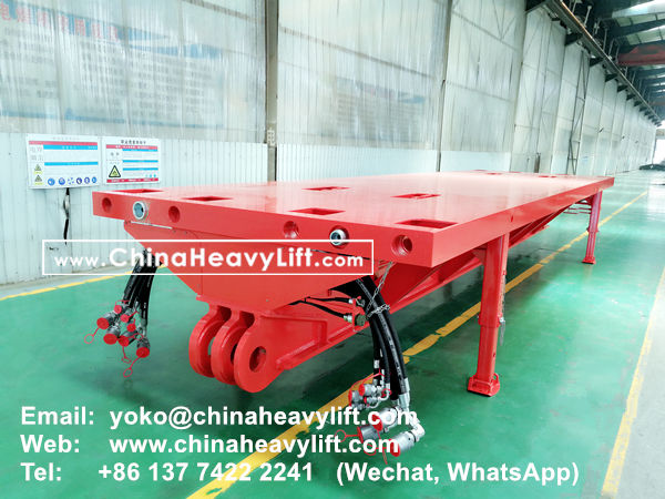 CHINA HEAVY LIFT manufacture Spacer for Self-propelled Modular Transporters SPMT compatible Scheuerle, www.chinaheavylift.com