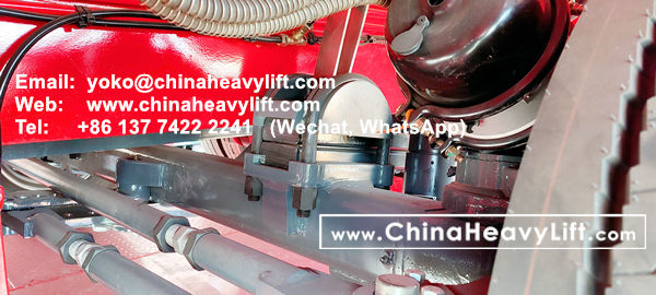 CHINA HEAVY LIFT manufacture 2 units 10 axle Extendable Hydraulic Lowbed Trailer to Haiphong Vietnam, hydraulic suspension, hydraulic steering, hydraulic gooseneck, www.chinaheavylift.com