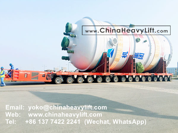 CHINA HEAVY LIFT manufacture 360 axle axle lines SPMT Self-propelled Modular Transporters for SinoTrans, www.chinaheavylift.com