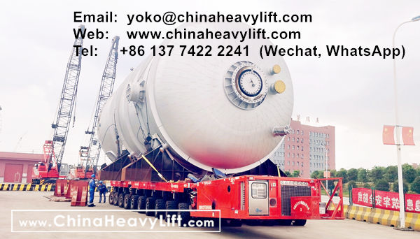 CHINA HEAVY LIFT manufacture 360 axle axle lines SPMT Self-propelled Modular Transporters for SinoTrans, www.chinaheavylift.com