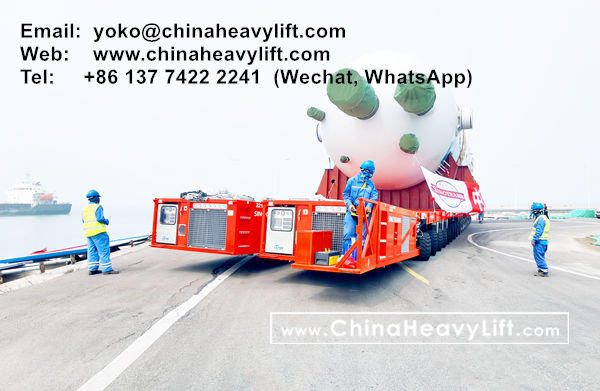CHINA HEAVY LIFT manufacture 360 axle axle lines SPMT Self-propelled Modular Transporters for SinoTrans, www.chinaheavylift.com