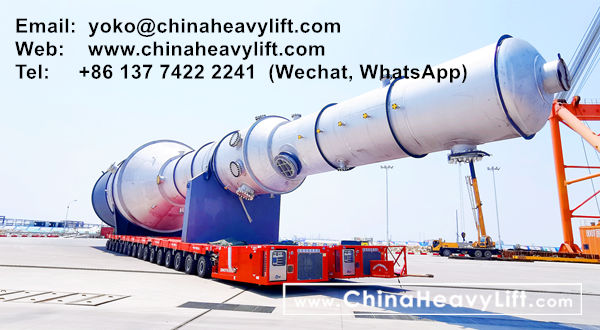 CHINA HEAVY LIFT manufacture 360 axle axle lines SPMT Self-propelled Modular Transporters for SinoTrans, www.chinaheavylift.com