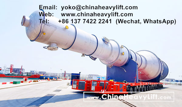 CHINA HEAVY LIFT manufacture 360 axle axle lines SPMT Self-propelled Modular Transporters for SinoTrans, www.chinaheavylift.com