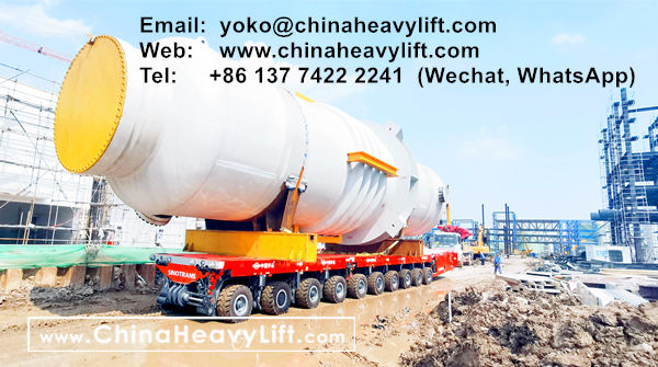 CHINA HEAVY LIFT manufacture 360 axle axle lines SPMT Self-propelled Modular Transporters for SinoTrans, www.chinaheavylift.com
