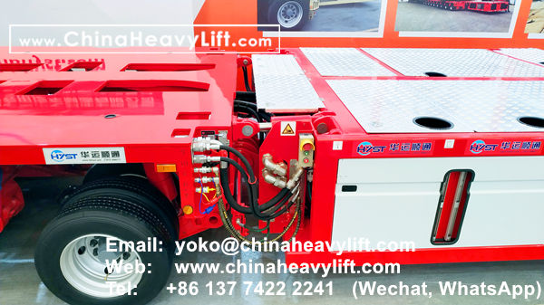 CHINA HEAVY LIFT manufacture SPMT Self propelled modular trailer compatible Goldhofer PST/SL for BAUMA exhibition, www.chinaheavylift.com