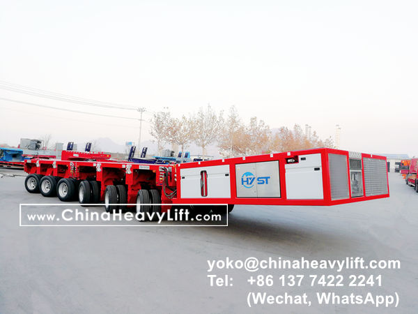 CHINA HEAVY LIFT manufacture SPMT Self propelled modular trailer compatible Goldhofer PST/SL for BAUMA exhibition, www.chinaheavylift.com