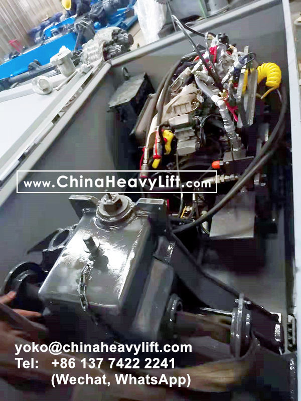 CHINA HEAVY LIFT manufacture Drawbar + Steering header Swivel arm + Engine power pack + Control panel for Goldhofer THP/SL Modular Trailers, www.chinaheavylift.com