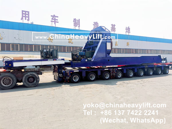 CHINA HEAVY LIFT manufacture wind blade adapter, blade lifter and Goldhofer THP/SL modular trailer to Vietnam, www.chinaheavylift.com