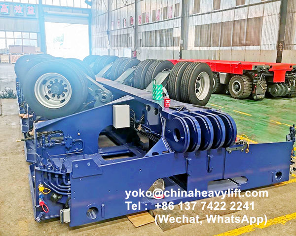 CHINA HEAVY LIFT manufacture wind blade adapter, blade lifter and Goldhofer THP/SL modular trailer to Vietnam, www.chinaheavylift.com