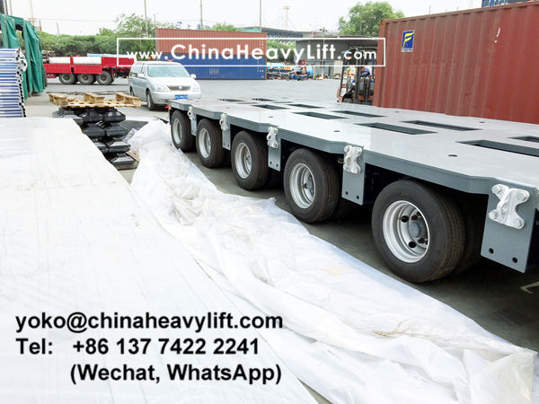 CHINA HEAVY LIFT manufacture 10 axle line Modular Trailer multi axle compatible Goldhofer THP/SL heavy duty module and Goldhofer SPMT for Middle East, www.chinaheavylift.com