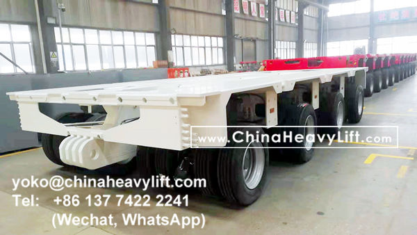 CHINA HEAVY LIFT manufacture 10 axle lines Modular Trailers multi axle and hydraulic Gooseneck for Thailand, www.chinaheavylift.com