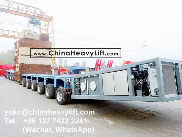 CHINAHEAVYLIFT manufacture 12 axle lines compatible Goldhofer Modular Trailer multi axles and SPMT Self Propelled Modular Transporter and 150 ton DropDeck, www.chinaheavylift.com