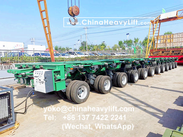 CHINA HEAVY LIFT manufacture 12 axle lines Hydraulic modular trailers compatible COMETTO multi axle trailer for Malaysia heavy transport, www.chinaheavylift.com