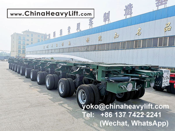 CHINA HEAVY LIFT manufacture 12 axle lines Hydraulic modular trailers compatible COMETTO multi axle trailer for Malaysia heavy transport, www.chinaheavylift.com