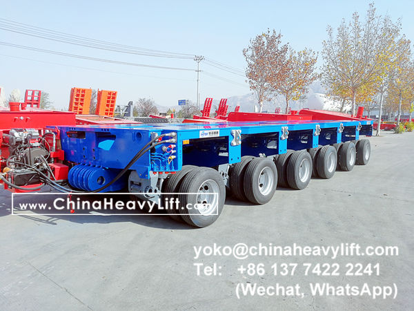 CHINA HEAVY LIFT manufacture 12 axle modular trailer multi axle compatible Goldhofer THP/SL to Malaysia, www.chinaheavylift.com