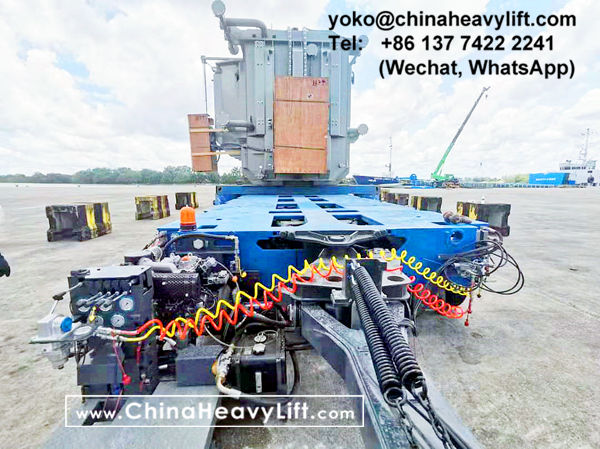 CHINA HEAVY LIFT manufacture 12 axle modular trailer multi axle compatible Goldhofer THP/SL to Malaysia, www.chinaheavylift.com