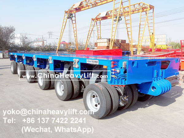 CHINA HEAVY LIFT manufacture 12 axle modular trailer multi axle compatible Goldhofer THP/SL to Malaysia, www.chinaheavylift.com