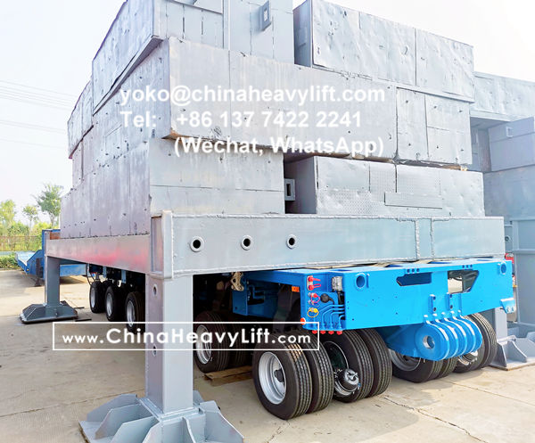 CHINA HEAVY LIFT manufacture 12 axle modular trailer multi axle compatible Goldhofer THP/SL to Malaysia, www.chinaheavylift.com