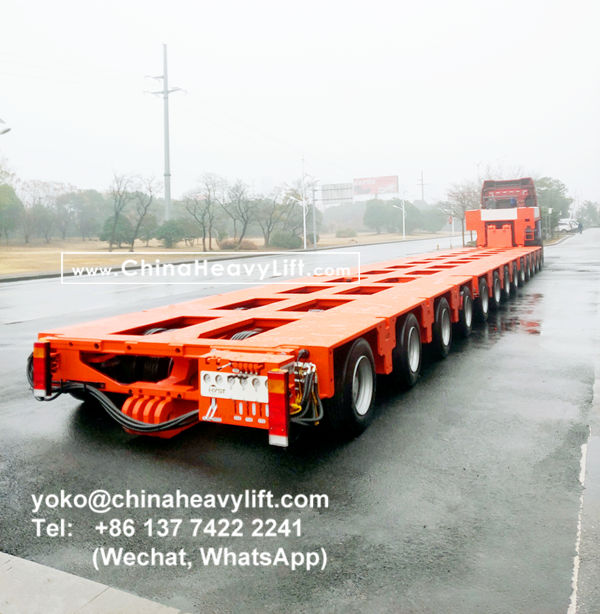 CHINAHEAVYLIFT manufacture 13 axle lines Modular Trailers and units Gooseneck, www.chinaheavylift.com