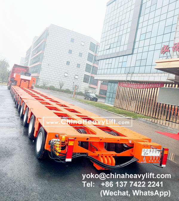 CHINAHEAVYLIFT manufacture 13 axle lines Modular Trailers and units Gooseneck, www.chinaheavylift.com